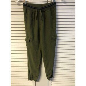 Cat & Jack Size 7/8 Green Soft Cargo Pants